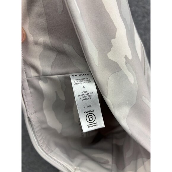 Athleta Leggings Womens Small Gray Camo Elation 7/8 Tight High Rise Yoga Gym - Picture 7 of 7